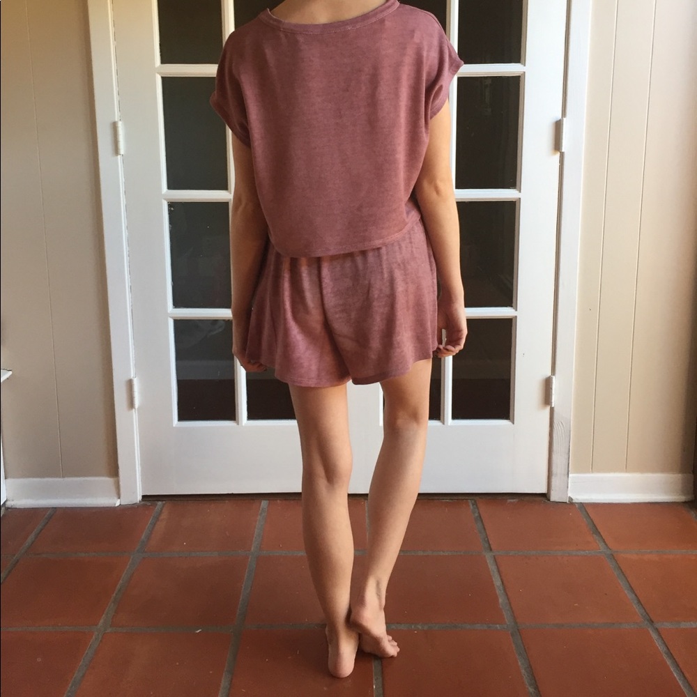 LAST ITEM Mauve Sweetheart Lounge Set - Picture 7 of 8